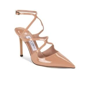 Jimmy Choo Azia Leather Stiletto Pumps 37.5